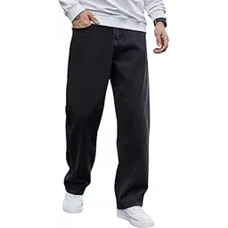 culish Men Regular Fit Black Modal Trousers-picture-34