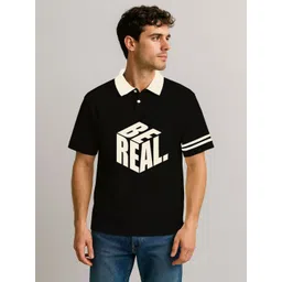 culish Men Typography Printed Polo Collar Cotton T-shirt-picture-18