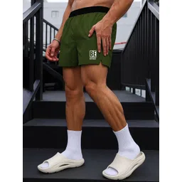 culish Men Typography Printed Running Sports Shorts image 5