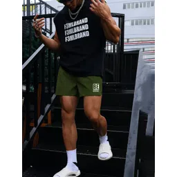 culish Men Typography Printed Running Sports Shorts image 3