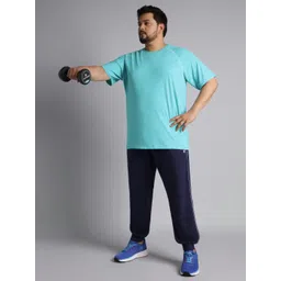 CULT Men Blue Flex Plus Size COMFORtech T-shirt image 4