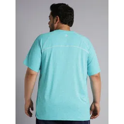 CULT Men Blue Flex Plus Size COMFORtech T-shirt image 1