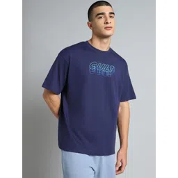 CULT Men Navy Cult Graphic Relaxed Fit T-shirt-picture-29