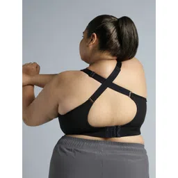 Cult Women Adjustable Strap Training High Support Plus Size Sports Bra-picture-37