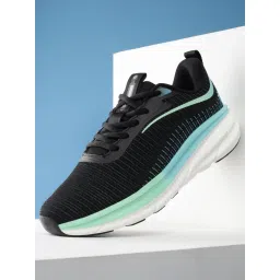 CULT Women Black & Sea Green Flytor Running Shoes-picture-11