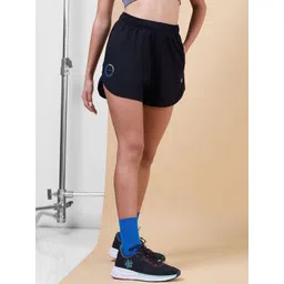 CULT Women Black Sports Club Shorts-picture-32