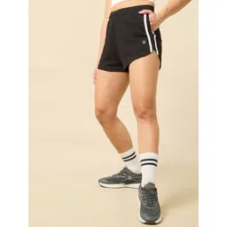 CULT Women High-Rise Regular Fit Training Essentials Cotton Sports Shorts-picture-33