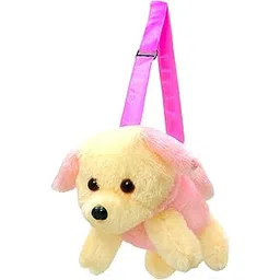 cult factory Soft Toy Animal Dog Handbag| Sling Bag| Cross Body Pouch with Cross Body Adjustable Straps for Kids, Baby Boy, School Bag, Picnic Travel Bag Pouch Kids Bags for Girls Stylish Bagpacks-picture-10