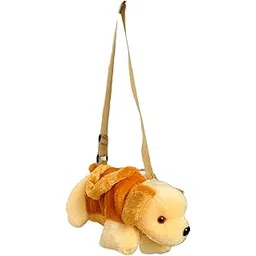 cult factory Soft Toy Animal Dog Handbag| Sling Bag| Cross Body Pouch with Cross Body Adjustable Straps for Kids, Baby Boy, School Bag, Picnic Travel Bag Pouch Kids Bags for Girls Stylish Bagpacks-picture-11