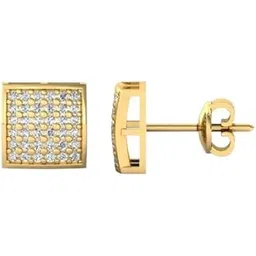 cuonna gems gallery Real Diamond Stone Earring Original Certified 14K Gold Kan Ke Kundal Single Ear Studs For Men डायमंड इयररिंग हीरा रत्न कान के टॉप्स Pure Hira Ratna Kano Ke Bunde Heera Kan Ke Tops-picture-19