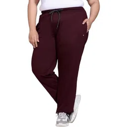 cupid Women Solid Maroon Track Pants-picture-26