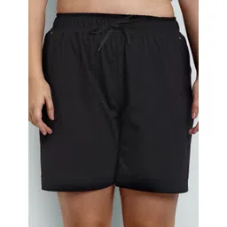 cupid Solid Women Black Regular Shorts image 5