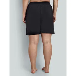 cupid Solid Women Black Regular Shorts image 2