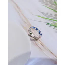 Curio Cottage 925 Silver Blue Roman Crystal Ring-picture-41