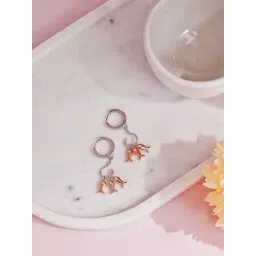 Curio Cottage 925 Silver Shoaling Of Fish Charms Drop Earrings for Women-picture-18