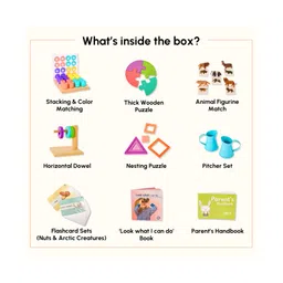 Curious Cub Montessori Learning Wooden Toys Box 9 (10pcs) image 2