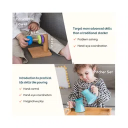 Curious Cub Montessori Learning Wooden Toys Box 9 (10pcs) image 5