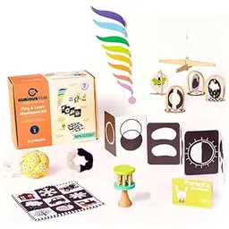 Curious Cub Montessori Learning Wooden Baby Toys | Box 1: 0-3 Months | Montessori Toys for 0-3 Months |Educational Toy|Fine Motor Skills Development |Toy for New Born Baby| Toddler Toy | Ideal Gift-picture-23