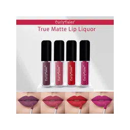 CurlyTales Set of 4 True Velvet Matte Lip Color 4 ml - Shade 01, 10, 11, 12-picture-21