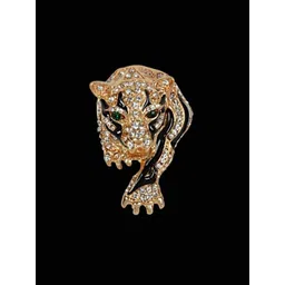 Curren Gold-Plated Real Stones Studded Metal Brooch-picture-37