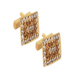 Curren Men Embellished Gold-Plated Cufflink-picture-21