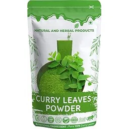 Curry Leaves Powder for Organic, Good for Herbal Hair Growth, Improves Memory & Eyesight, Sweet Neem/Kadi Patta/Karibevu, Drinking, Eating, Face, Cooking, Skin Whitening, Pimples(100Gm) Juice-image-37