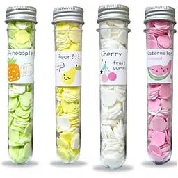 Cursive,Trendy Paper Soap Strips For Travel Essential For Women Men Kids -Travel Accessories Dissolvable Sheets For Hand Wash -Tube Box (Pack of 4, Pineapple-Watermelon-Cherry-Pear)-picture-16