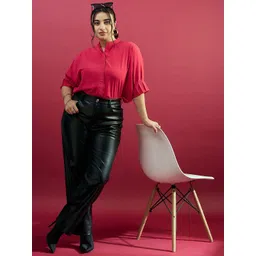 CURVE BY KASSUALLY Plus Size Relaxed Pleatted sleeves Casual Shirt-picture-35