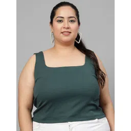 CURVE BY KASSUALLY Plus Size Square Neck Top-picture-21