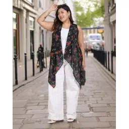 curve by kassually Women Floral Print Relaxed Fit Shrug-picture-15