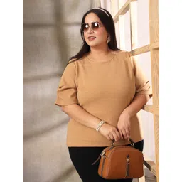 CURVE BY KASSUALLY Women Round Neck Plus Size Top-picture-27