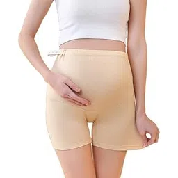 curvear Women’s Anti-Chafing Slip Shorts – Soft Stretch Safety Shorts Without Lace Trim, Breathable Innerwear Under Skirts & Dresses, Lightweight Seamless Undershorts (in, Alpha, XL, Regular, Beige)-picture-12