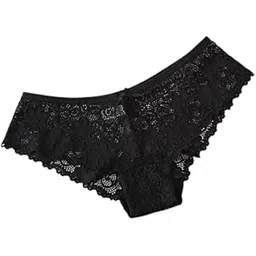 curvear Women’s Lace Hipster Panty – Soft, Stretchable, Mid Waist Underwear – Floral Transparent Lingerie – Comfy, Sexy, Briefs – Multipack Innerwear for Girls & Ladies (Pack 2) image 1