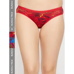 Curves By ZeroKaata Pack Of 3 Assorted Printed Cotton Briefs CZMLPO3SLUPTY14-picture-12