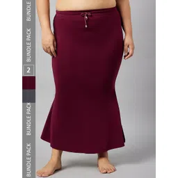 Curves By ZeroKaata Plus Size Pack Of 2 Assorted Mermaid Fit Saree Shapewear-picture-37