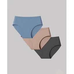 curvex Women Pack of 3 Seamless Hipster Panties-picture-41