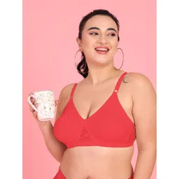 Curvy Love Full Coverage Non Padded Cotton Everyday Bra With All Day Comfort image 3