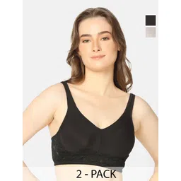 Curvy Love Pack Of 2 Full Coverage Non Padded No Sag Everyday Bra With All Day Comfort-picture-23