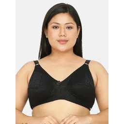Curvy Love Plus Size Black Non-Wired Non-Padded Everyday Bra CL-13 BLACK-C20-picture-11