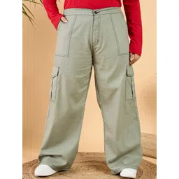 CURVY STREET Women Loose Fit Trousers-picture-10