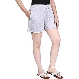 cushee Women's Short's Cotton Color Printed Regular Relaxed Fit Combo Pack of 1pcs-picture-31