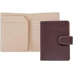custo Passport Holder, Vegan Leather Passport Wallet (Espresso Brown)-picture-51