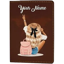 custom Customized Women’s Passport Cover – Stylish Leather Travel Wallet with Personalized Name Print | Gift for Girls & Women Travele-picture-24