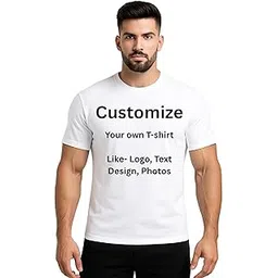 custom SAMSH - Men's Oversized Gym T-Shirt – Customizable Design – Half Sleeve Polycotton Blend | Personalized Printed Tee | Fitness & Casual Wear (Black/White/Beige/Navy Blue/Red/Lavender)-picture-19
