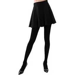 cut and style Modal Pantyhose Thick Winter Thermal Tights for Women Size (Free Size) Pack of 1(BLACK)-picture-15