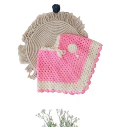 Cute Collection Girls Striped Woollen Sleeveless Poncho-picture-16