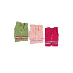 Cute Collection Kids Cable Knit Woollen Sweater Vest-picture-14