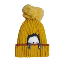 Cute Collection Unisex Kids Embroidered Woollen Beanie-picture-37