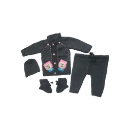 Cute Collection Unisex Kids Printed Woollen Cardigan-picture-19