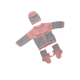 Cute Collection Unisex Kids Striped Woollen Cardigan-picture-26